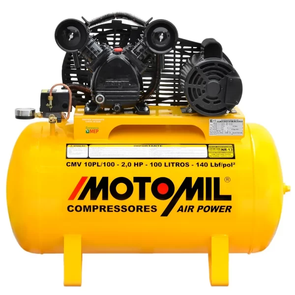 COMPRESSOR COM RESERVATÓRIO 100L